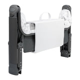 Patut co-sleeper, Lionelo, Timon, 3 in 1, Pliabil, Cu setare unghiulara, Reglabil in 6 pozitii pe inaltime, Din Aluminiu, 90x50 cm, Conform cu standardele europeane de securitate EN1130 si EN16890, Gri