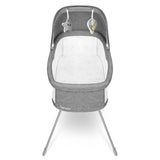 Patut balansoar, Lionelo, Malin, 3 in 1, Pliabil, 0-9 kg, Geanta Transport, Asamblare Rapida, Ultra-Usor, Conform cu standardele europeane de securitate EN1130 si EN16890, Gri