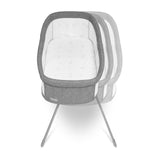 Patut balansoar, Lionelo, Malin, 3 in 1, Pliabil, 0-9 kg, Geanta Transport, Asamblare Rapida, Ultra-Usor, Conform cu standardele europeane de securitate EN1130 si EN16890, Gri