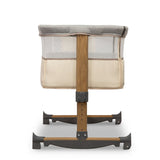 Patut co-sleeper, Lionelo, Leonie, Cu sistem de leganare, Cu setare unghiulara, Reglabil in 5 pozitii pe inaltime, Conform cu standardele europeane de securitate EN1130 si EN16890, Beige Sand