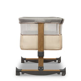 Patut co-sleeper, Lionelo, Leonie, Cu sistem de leganare, Cu setare unghiulara, Reglabil in 5 pozitii pe inaltime, Conform cu standardele europeane de securitate EN1130 si EN16890, Beige Sand