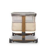 Patut co-sleeper, Lionelo, Leonie, Cu sistem de leganare, Cu setare unghiulara, Reglabil in 5 pozitii pe inaltime, Conform cu standardele europeane de securitate EN1130 si EN16890, Beige Sand