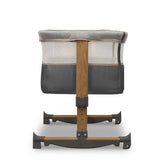 Patut co-sleeper, Lionelo, Leonie, Cu sistem de leganare, Cu setare unghiulara, Reglabil in 5 pozitii pe inaltime, Conform cu standardele europeane de securitate EN1130 si EN16890, Grey Stone