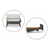 Patut co-sleeper, Lionelo, Leonie, Cu sistem de leganare, Cu setare unghiulara, Reglabil in 5 pozitii pe inaltime, Conform cu standardele europeane de securitate EN1130 si EN16890, Grey Stone