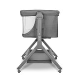 Patut co-sleeper, Lionelo, Leonie, Plus, Pliabil, Cu sistem de leganare, Cu setare unghiulara, Reglabil in 6 pozitii pe inaltime, Conform cu standardele europeane de securitate EN1130 si EN16890, Gri