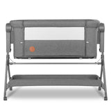 Patut co-sleeper, Lionelo, Leonie, Plus, Pliabil, Cu sistem de leganare, Cu setare unghiulara, Reglabil in 6 pozitii pe inaltime, Conform cu standardele europeane de securitate EN1130 si EN16890, Gri