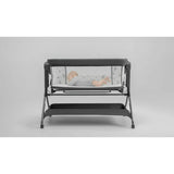 Patut co-sleeper, Lionelo, Leonie, Plus, Pliabil, Cu sistem de leganare, Cu setare unghiulara, Reglabil in 6 pozitii pe inaltime, Conform cu standardele europeane de securitate EN1130 si EN16890, Gri