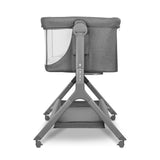 Patut co-sleeper, Lionelo, Leonie, Plus, Pliabil, Cu sistem de leganare, Cu setare unghiulara, Reglabil in 6 pozitii pe inaltime, Conform cu standardele europeane de securitate EN1130 si EN16890, Gri