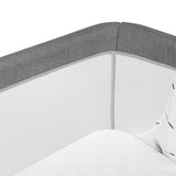 Patut co-sleeper, Lionelo, Leonie, Plus, Pliabil, Cu sistem de leganare, Cu setare unghiulara, Reglabil in 6 pozitii pe inaltime, Conform cu standardele europeane de securitate EN1130 si EN16890, Gri