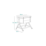 Patut co-sleeper, Lionelo, Leonie, Plus, Pliabil, Cu sistem de leganare, Cu setare unghiulara, Reglabil in 6 pozitii pe inaltime, Conform cu standardele europeane de securitate EN1130 si EN16890, Gri