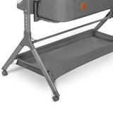 Patut co-sleeper, Lionelo, Leonie, Plus, Pliabil, Cu sistem de leganare, Cu setare unghiulara, Reglabil in 6 pozitii pe inaltime, Conform cu standardele europeane de securitate EN1130 si EN16890, Gri