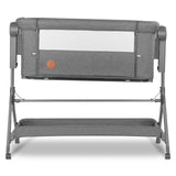 Patut co-sleeper, Lionelo, Leonie, Plus, Pliabil, Cu sistem de leganare, Cu setare unghiulara, Reglabil in 6 pozitii pe inaltime, Conform cu standardele europeane de securitate EN1130 si EN16890, Gri