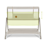 Patut co-sleeper, Lionelo, Luna, 2 in 1, Cu laterala culisanta, Cu setare unghiulara, Cu roti, Reglabil in 6 pozitii pe inaltime, Bej