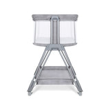 Patut co-sleeper, Lionelo, Luna, 2 in 1, Cu laterala culisanta, Cu setare unghiulara, Cu roti, Reglabil in 6 pozitii pe inaltime, Gri deschis