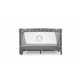 Patut pliant, Lionelo, Flower, Cu doua nivele, Masuta de infasat, Bara cu jucarii, Fereastra laterala, 120x60 cm, Certificari EN 716/12221, Gri