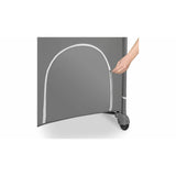 Patut pliant, Lionelo, Flower, Cu doua nivele, Masuta de infasat, Bara cu jucarii, Fereastra laterala, 120x60 cm, Certificari EN 716/12221, Gri