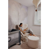 Patut pliant, Lionelo, Stefi Plus, Cu doua nivele, Cu intrare laterala cu fermoar, 2 roti, 120x60 cm, Conform cu standardul european de securitate EN 716, Gri