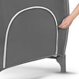 Patut pliant, Lionelo, Sven Plus, 120x60 cm, Cu doua nivele, Cu arcada jucarii, masuta de infasat, vibratii, melodii, conform cu standardele europeane de securitate EN716 si EN12221, Grey