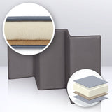 Patut pliant, Lionelo, Sven Plus, 120x60 cm, Cu doua nivele, Cu arcada jucarii, masuta de infasat, vibratii, melodii, conform cu standardele europeane de securitate EN716 si EN12221, Grey