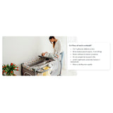 Patut pliant, Lionelo, Sven Plus, 120x60 cm, Cu doua nivele, Cu arcada jucarii, masuta de infasat, vibratii, melodii, conform cu standardele europeane de securitate EN716 si EN12221, Grey