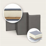 Patut pliant, Lionelo, Sven Plus, 120x60 cm, Cu doua nivele, Cu arcada jucarii, masuta de infasat, vibratii, melodii  conform cu standardele europeane de securitate EN716 si EN12221, Grey Scandi