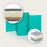 Patut pliant, Lionelo, Sven Plus, 120x60 cm, Cu doua nivele, Cu arcada jucarii, masuta de infasat, vibratii, melodii, conform cu standardele europeane de securitate EN716 si EN12221, Turcoaz/Gri