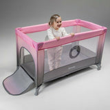 Patut pliant, Lionelo, Stefi, Cu un nivel, Cu intrare laterala cu fermoar, 2 roti, 120x60 cm, Conform cu standardul european de securitate EN 716, Grey