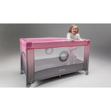 Patut pliant, Lionelo, Stefi, Cu un nivel, Cu intrare laterala cu fermoar, 2 roti, 120x60 cm, Conform cu standardul european de securitate EN 716, Blue Navy