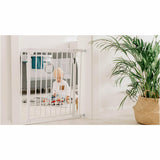 Poarta de siguranta, Lionelo, Truus Slim Led, Prin presiune, Cu lumina Led cu senzor, 105 cm, Conform cu standardul european de securitate EN1930, Gri