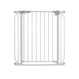 Poarta de siguranta, Lionelo, Truus Slim Led, Prin presiune, Cu lumina Led cu senzor, 105 cm, Conform cu standardul european de securitate EN1930, Gri