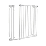 Poarta de siguranta, Lionelo, Truus Slim Led, Prin presiune, Cu lumina Led cu senzor, 105 cm, Conform cu standardul european de securitate EN1930, Gri