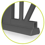 Poarta de siguranta, Lionelo, Truus Slim, Prin presiune, 105 cm, Conform cu standardul europeane de securitate EN1930, Gri/Natur