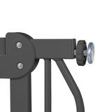 Poarta de siguranta, Lionelo, Truus Slim, Prin presiune, 105 cm, Conform cu standardul europeane de securitate EN1930, Gri/Natur