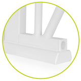 Poarta de siguranta, Lionelo, Truus Slim, Prin presiune, 105 cm, Conform cu standardul europeane de securitate EN1930, Gri/Natur