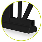 Poarta de siguranta, Lionelo, Truus Slim, Prin presiune, 105 cm, Conform cu standardul europeane de securitate EN1930, Negru/Natur