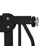 Poarta de siguranta, Lionelo, Truus Slim, Prin presiune, 105 cm, Conform cu standardul europeane de securitate EN1930, Negru/Natur