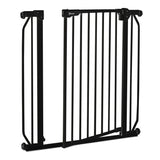 Poarta de siguranta, Lionelo, Truus Slim, Prin presiune, 105 cm, Conform cu standardul europeane de securitate EN1930, Negru Onyx