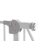 Poarta de siguranta, Lionelo, Truus Slim, Prin presiune, 105 cm, Conform cu standardul european de securitate EN1930, Gri