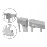Poarta de siguranta, Lionelo, Truus Slim, Prin presiune, 105 cm, Conform cu standardul european de securitate EN1930, Gri