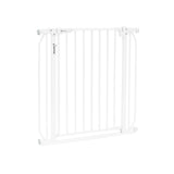 Poarta de siguranta, Lionelo, Truus Slim Led, Prin presiune, Cu lumina Led cu senzor, 105 cm, Conform cu standardul european de securitate EN1930, Alb