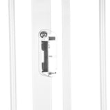 Poarta de siguranta, Lionelo, Truus Slim Led, Prin presiune, Cu lumina Led cu senzor, 105 cm, Conform cu standardul european de securitate EN1930, Alb