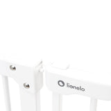 Poarta de siguranta, Lionelo, Truus Slim Led, Prin presiune, Cu lumina Led cu senzor, 105 cm, Conform cu standardul european de securitate EN1930, Alb