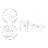 Poarta de siguranta, Lionelo, Truus Slim, Prin presiune, 105 cm, Conform cu standardul europeane de securitate EN1930, Alb