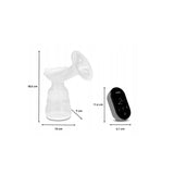 Pompa de san, Lionelo, Fidi Go, Functie de masaj, Autonomie pana la 90 min, Afisaj LED, Cu accesorii, Gri Pal