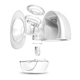 Pompa de san, Lionelo, Fidi, Portabila, Cu accesorii, Hands-free, 5 functii de masaj, Autonomie pana la 24 h, 50 db, Capacitate 150 ml, Alb