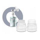 Pompa dubla de san, Lionelo, Electrica, Cu 9 nivele de aspiratie, 5 moduri de masaj, Afisaj LED, Imita suptul natural al copilului, Functionare pana la 90 min, Silentioasa, Fara BPA, Include 2 recipiente de 150 ml si 2 pungi, Cablu USB, Husa, Alb/Gri