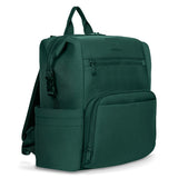Rucsac impermeabil pentru mamici, Lionelo, Cube, Cu 12 compartimente si salteluta de schimbat, Cu prindere universala de carucior, 36 x 36 x 23 cm, Verde