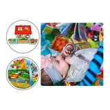 Salteluta interactiva Lionelo, Agnes, Cu jucarii, Conform cu standardul european de securitate EN71, 142x142x45 cm, Multicolor