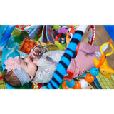 Salteluta interactiva Lionelo, Agnes, Cu jucarii, Conform cu standardul european de securitate EN71, 142x142x45 cm, Multicolor