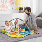 Salteluta interactiva, Lionelo, Anika, Cu jucarii, Oglinda, Perna, Conform cu standardul european de securitate EN71, Multicolor